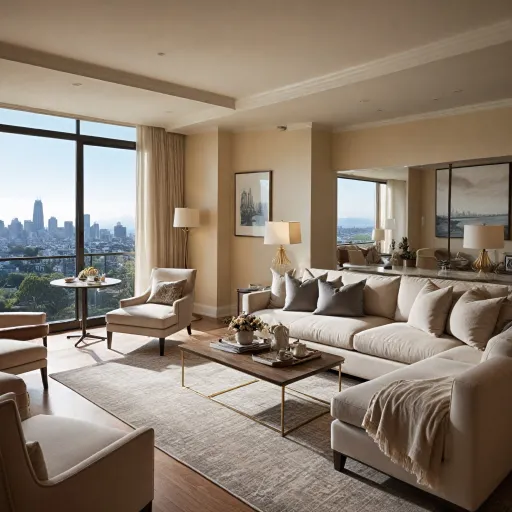 Elegant two bedroom suite hotel options in San Francisco for refined city stays