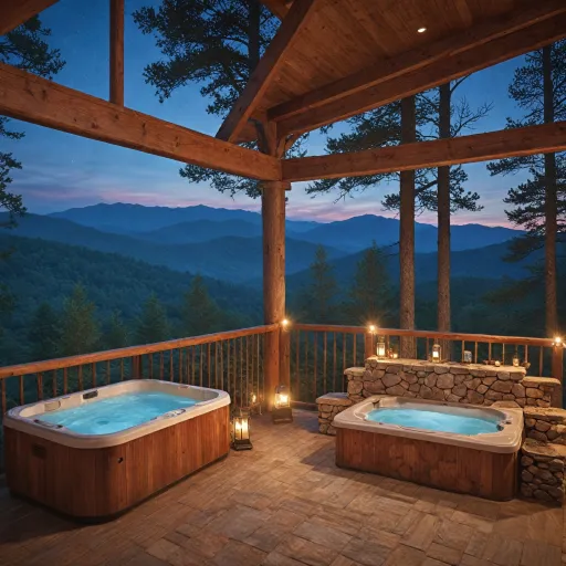 Elegant cabins with jacuzzi in Gatlinburg TN for a refined mountain escape