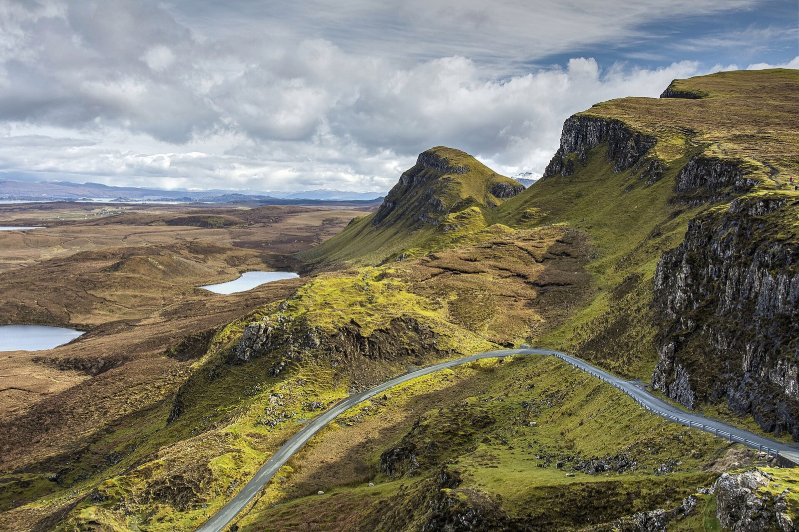 The Quiraing landslip on the Isle of Skye in the Scottish Highlands